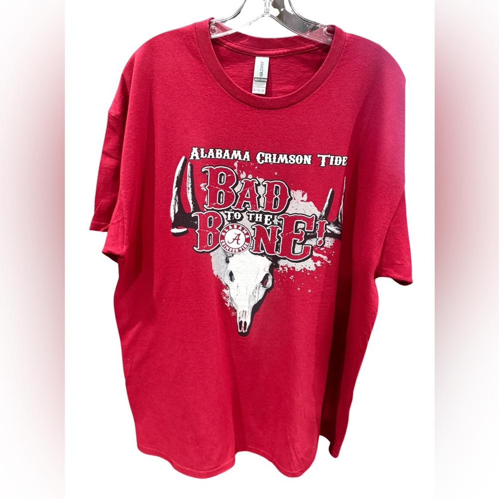Alabama Crimson Tide “Bad to The Bone  Graphic T-Shirt Size XL
